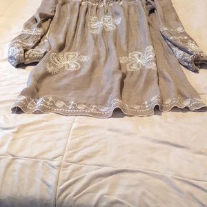 Casual embroidered dress